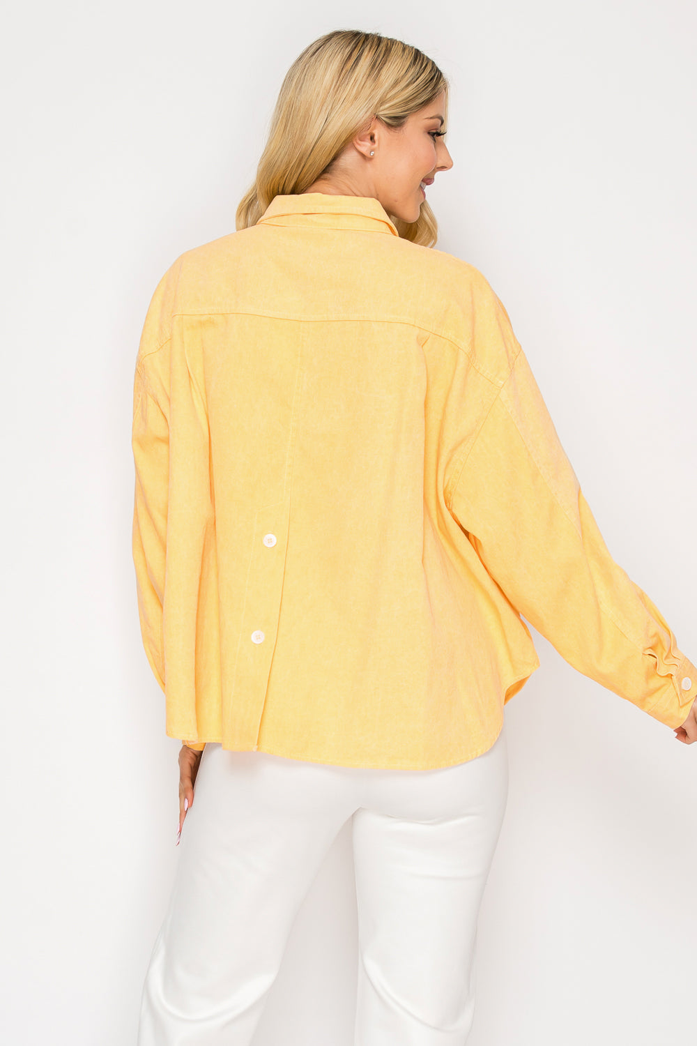 Pastel Dream Washed Woven Blouse Top