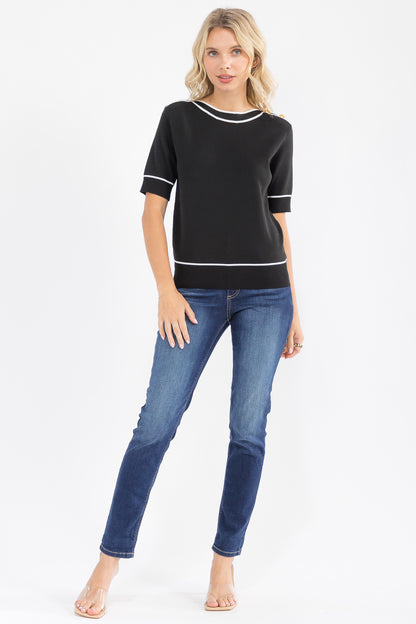 Thalia Modern Sweater Top