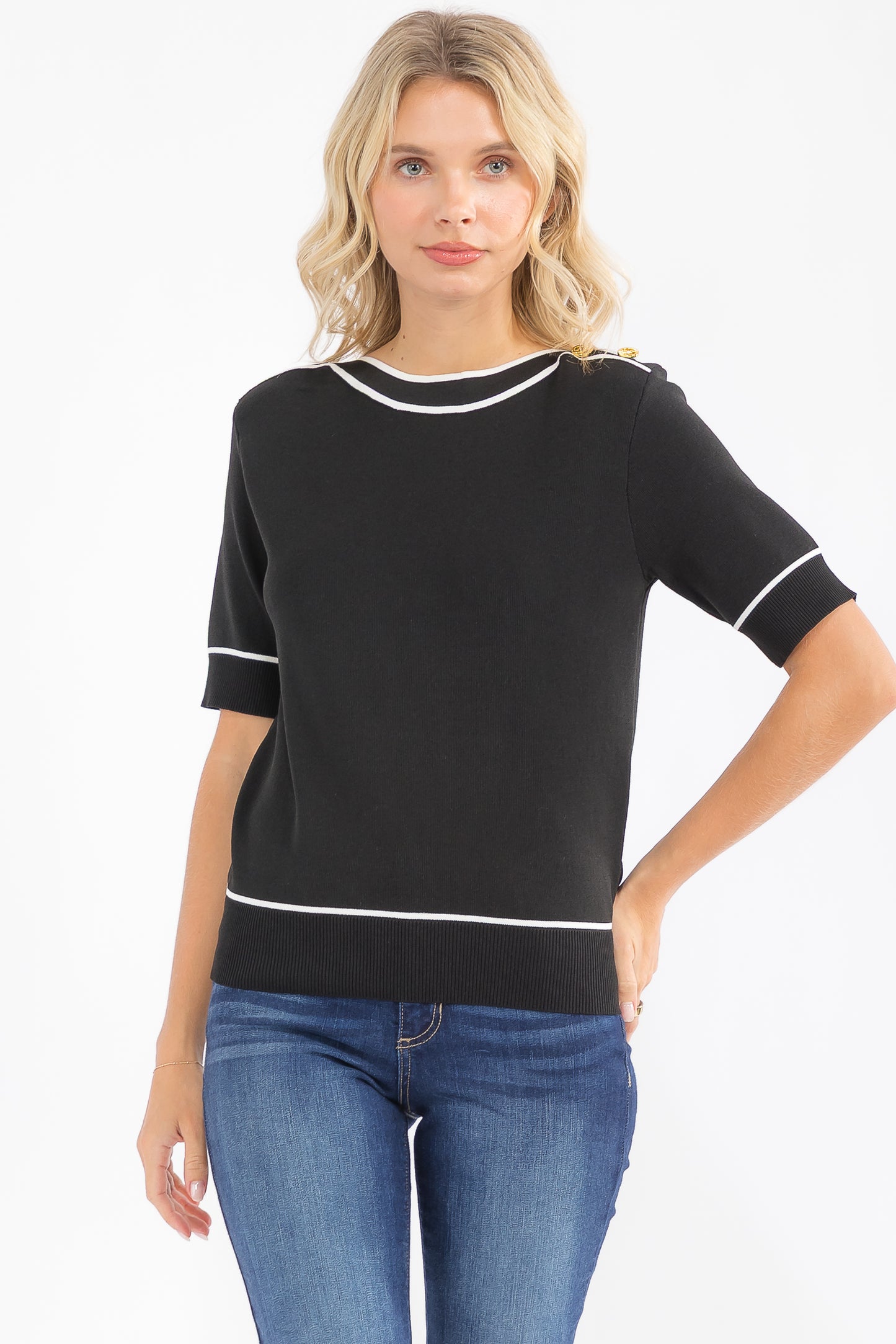 Thalia Modern Sweater Top