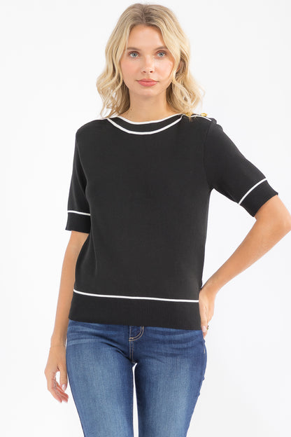 Thalia Modern Sweater Top