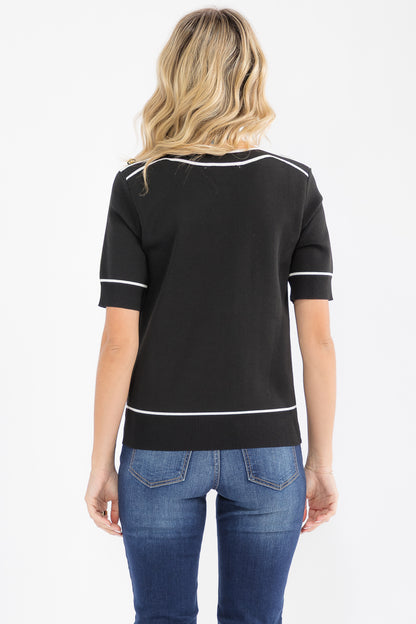 Thalia Modern Sweater Top