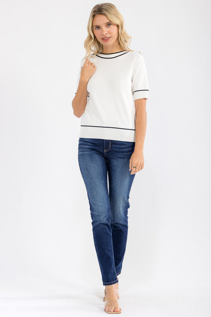 Thalia Modern Sweater Top