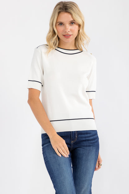 Thalia Modern Sweater Top