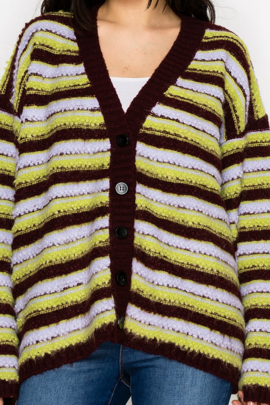 Sunny Golden Glow Knit Cardigan Sweater