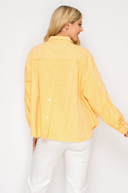 Pastel Dream Washed Woven Blouse Top