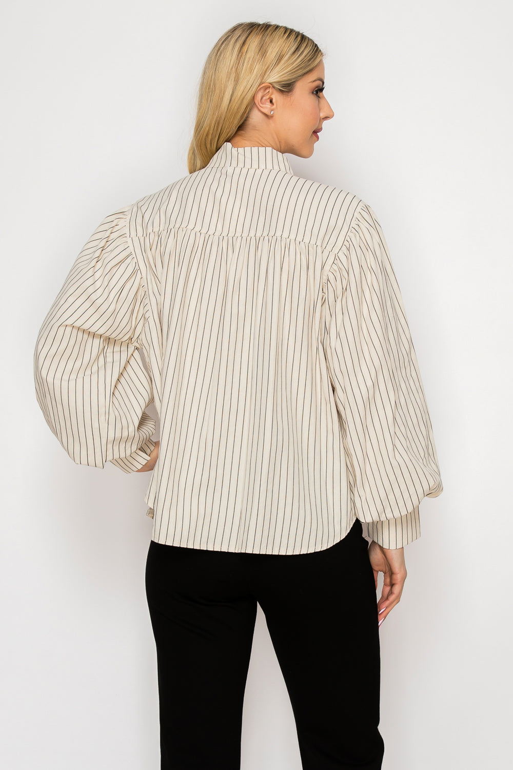 Elisa Chic Bow Neck Blouse Top