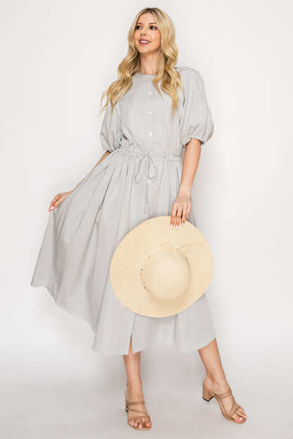 Esther Cinched Waist Woven Dress