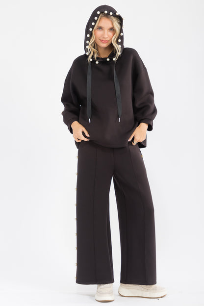 Chloe Pearl Hoodie Top