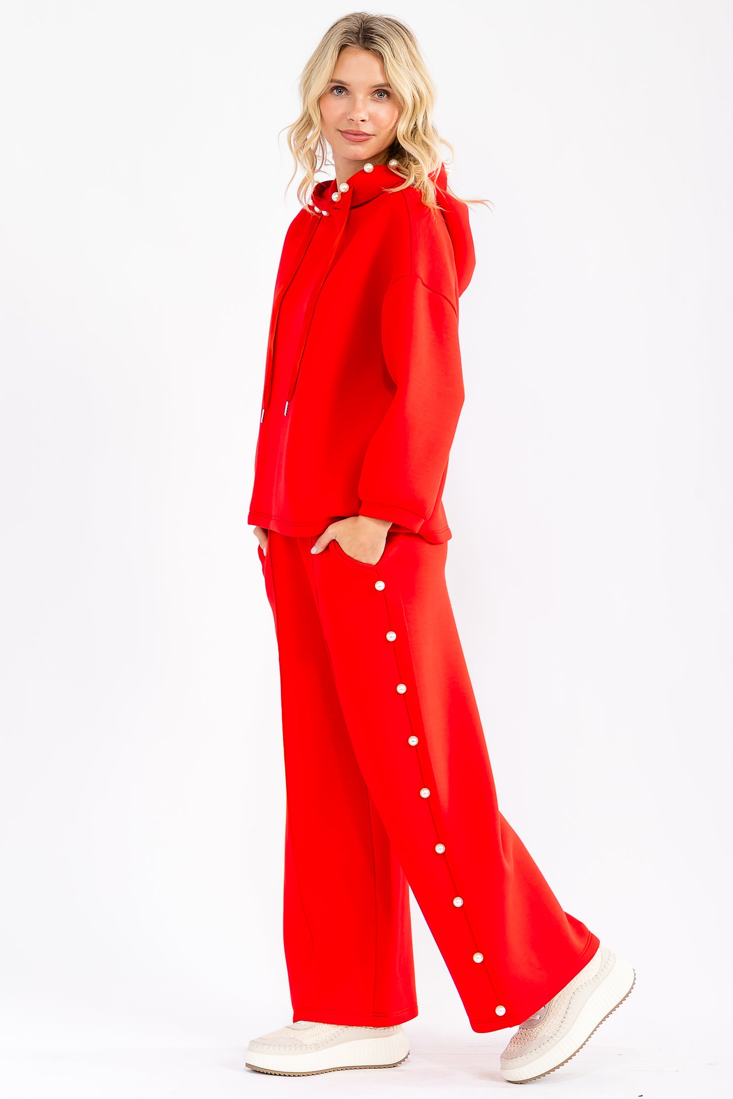 Chloe Pearl Hoodie Top