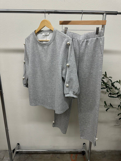 Aria Pearl-Trim Scuba Lounge Set (#KT51020 & KP61134)