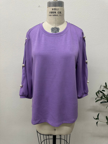 Aria Pearl-Trim Scuba Lounge Set (#KT51020 & KP61134)