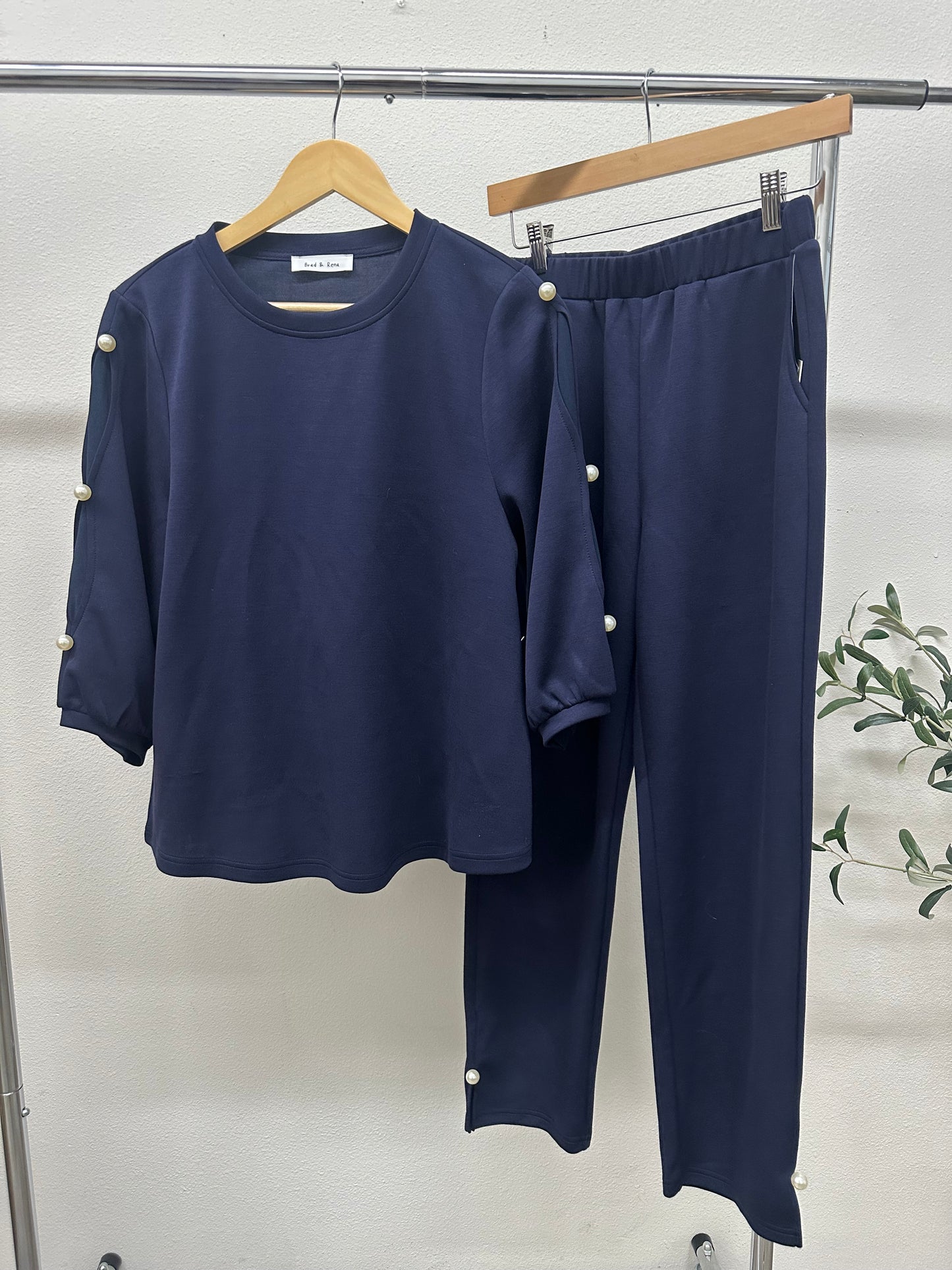 Aria Pearl-Trim Scuba Lounge Set (#KT51020 & KP61134)