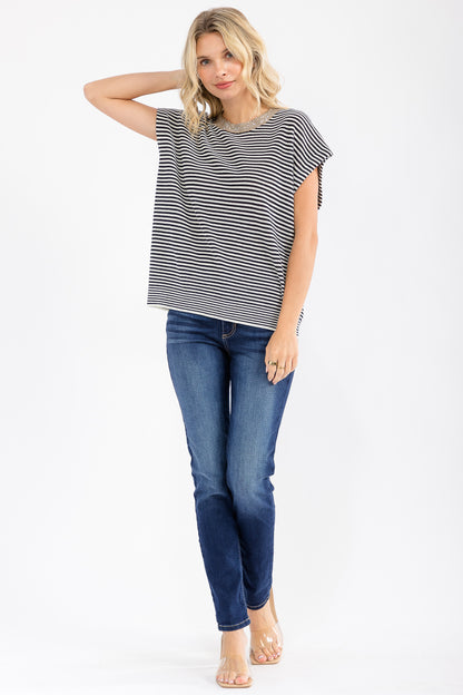 Andree Jeweled Sweater Top