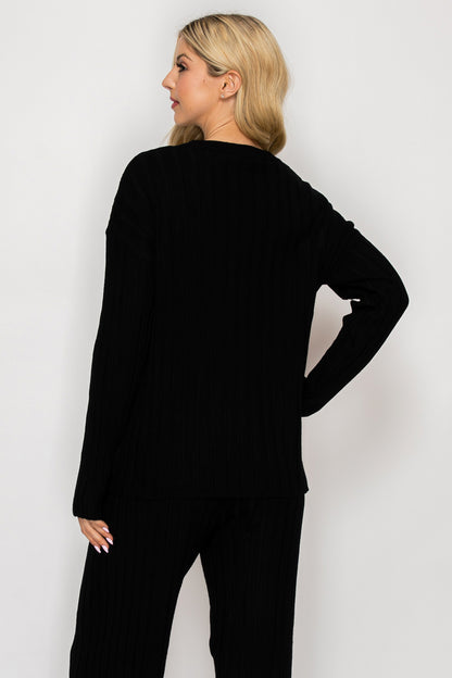 Ashley Cozy Contour Sweater Top